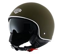 Astone Helmets - Minijet 66 - Casque jet vintage - Casque style rétro US - Casque de moto en polycarbonate - matt army L