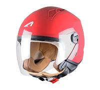 Astone Helmets - MINIJET monocolor - Casque jet - Casque jet urbain - Casque moto et scooter compact - Coque en polycarbonate - Cherry XS