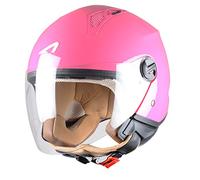 Astone Helmets - MINIJET monocolor- Casque jet - Casque jet urbain - Casque moto et scooter compact - Coque en polycarbonate - Lipstick M