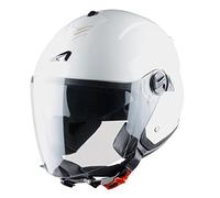 Astone Helmets - MINIJET S monocolor - Casque jet - Casque jet usage urbain - Casque compact - Coque en polycarbonate - White Gloss XS