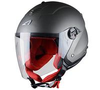 Astone Helmets - MINIJET S monocolor- Casque jet - Casque jet usage urbain - Casque compact - Coque en polycarbonate - Matt Gun Metal S