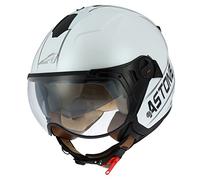 Astone Helmets - MINIJET S SPORT COOPER graphic - Casque jet compact - Casque de moto look sport - Casque de scooter mixte - Casque en polycarbonate - white/black XS