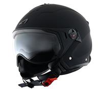 Astone Helmets MINISPORT-MBKXS Minijet Sport - Casco de motocicleta, Negro Mate, XS