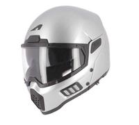 Astone Helmets Spectrum - Casco de moto integral con homologación de casco de moto de fibra de vidrio - Silver M