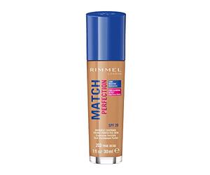 Astor Rimmel London Match Perfection 203, Foundation Base De Maquillaje Con Spf20, True Beige, 123 G, 203-true Beige, Vanilla, 30 Mililitro