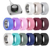 Astorgos 15 Paquetes Fundas de Silicona Compatibles con Oura Ring Gen 4/4 Ceramic/3, Protector de Anillo Ultrafino y Antirayaduras para Samsung Galaxy Ring/Ultrahuman Air/RingConn para Hombre/Mujer
