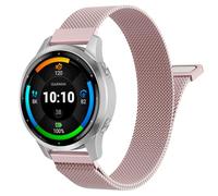 Astorgos 18mm Correa Metálica Compatible con Garmin Venu 4 41mm/3S/2S; Forerunner 265S/255S; Vivoactive 4S/Vivomove 3S, Correa de Repuesto Malla de Acero Inoxidable con Cierre Magnético, Rosa