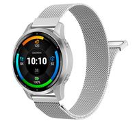 Astorgos 18mm Correa Metálica Compatible con Garmin Venu 4 41mm/3S/2S; Forerunner 265S/255S; Vivoactive 4S/Vivomove 3S, Correa de Repuesto Malla de Acero Inoxidable con Cierre Magnético, Plata