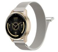 Astorgos 18mm Correa Metálica Compatible con Garmin Venu 4 41mm/3S/2S; Forerunner 265S/255S; Vivoactive 4S/Vivomove 3S, Correa de Repuesto Malla de Acero Inoxidable con Cierre Magnético, Estrella Oro