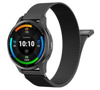 Astorgos 18mm Correa Metálica Compatible con Garmin Venu 4 41mm/3S/2S; Forerunner 265S/255S; Vivoactive 4S/Vivomove 3S, Correa de Repuesto Malla de Acero Inoxidable con Cierre Magnético, Negro