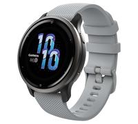 Astorgos 1Pack Pulsera de Reloj Compatible con Forerunner 265S/255S/255S Music/Vivoactive 4S/Venu 3S/Venu 2S/Vivomove 3S, 18 mm Pulsera de Silicona Suave Transpirable Reemplazo, Gris
