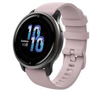 Astorgos 1Pack Pulsera de Reloj Compatible con Forerunner 265S/255S/255S Music/Vivoactive 4S/Venu 3S/Venu 2S/Vivomove 3S, 18 mm Pulsera de Silicona Suave Transpirable Reemplazo, Rosa Rosa