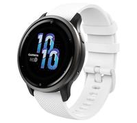 Astorgos 1Pack Pulsera de Reloj Compatible con Forerunner 265S/255S/255S Music/Vivoactive 4S/Venu 3S/Venu 2S/Vivomove 3S, 18 mm Pulsera de Silicona Suave Transpirable Reemplazo, Blanco