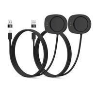 Astorgos 2 Pack Base de Carga Tipo C para Amazfit T-Rex 3/3 Pro/Balance 1/2/Helio Strap, Cargador Magnético con Cable de Carga 3.3FT/1M y Adaptadores USB C a USB