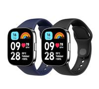 Astorgos 2 Pack Correa de Reloj Compatible Sólo con Xiaomi Redmi Watch 3 Active, Pulsera Deportiva de Repuesto de TPU para Hombre Mujer, Negro+Blanco