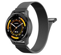 Astorgos 22mm Correa de Acero Inoxidable Compatible con Garmin Vivoactive 4/Venu 4 45mm/3/2, Forerunner 970/255/570 47 mm, Fenix 8 47mm, Correa de Repuesto Malla Metálica con Cierre Magnético, Negro