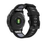 Astorgos 22mm Reloj Correa Compatible con Garmin Fenix 7/7 Pro/6/6 Pro/5/5 Plus/Forerunner 965/955/945/Instinct Solar/Instinct 2, Correa de Reloj de Liberación Rápida Deporte, Negro + Gris