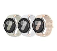 Astorgos 3 Piezas Correas Deportivas Compatible con Samsung Galaxy Watch 7 FE 6 5 4 40mm 44mm, Pulsera de Silicona Suave para Galaxy Watch 6 4 Classic 43mm 47mm/5 Pro 45mm Mujer Hombre, RS/LE/BL