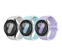 Astorgos 3 Piezas Correas Deportivas Compatible con Samsung Galaxy Watch 7 FE 6 5 4 40mm 44mm, Pulsera de Silicona Suave para Galaxy Watch 6 4 Classic 43mm 47mm/5 Pro 45mm Mujer Hombre, AC/GC/MO
