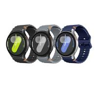 Astorgos 3 Piezas Correas Deportivas Compatible con Samsung Galaxy Watch 7 FE 6 5 4 40mm 44mm, Pulsera de Silicona Suave para Galaxy Watch 6 4 Classic 43mm 47mm/5 Pro 45mm Mujer Hombre, N/AM/GE