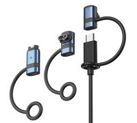 Astorgos Adaptador Cargador Tipo-C Compatible Garmin Watch, 3 Pack, Azul-G