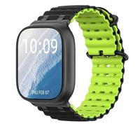 Astorgos Bicolor Correas Compatible con Apple Watch Ultra 3/2/1 49mm, S11/S10 46mm, 9/8/7 45mm, SE3/SE2/SE/6/5/4 44mm, 3/2/1 42mm, Conector Metálico Correa Deportiva Transpirable Larga, Nr+NegroL