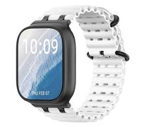 Astorgos Bicolor Correas Compatible con Apple Watch Ultra 3/2/1 49mm, S11/S10 46mm, 9/8/7 45mm, SE3/SE2/SE/6/5/4 44mm, 3/2/1 42mm, Conector Metálico Correa Deportiva Transpirable Larga, N+BlancoT