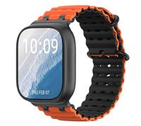 Astorgos Bicolor Correas Compatible con Apple Watch Ultra 3/2/1 49mm, S11/S10 46mm, 9/8/7 45mm, SE3/SE2/SE/6/5/4 44mm, 3/2/1 42mm, Conector Metálico Correa Deportiva Transpirable Larga, N+NarnjN