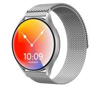 Astorgos Correa de Malla Compatible con Galaxy Watch 7 6 5 4 FE 40mm 44mm/6 4 Classic 43mm 47mm 42mm 46mm/5 Pro 45mm, Pulsera Milanese Loop de Acero Inoxidable para Hombre Mujer, Plata