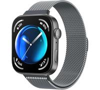 Astorgos Correa de Metal Compatible con Huawei Watch Fit 4/4 Pro/3 para Hombre Mujer, Correa Magnética de Repuesto de Acero Inoxidable, Pulsera de Malla Milanesa, Gris Espacial