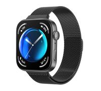 Astorgos Correa de Metal Compatible con Huawei Watch Fit 4/4 Pro/3 para Hombre Mujer, Correa Magnética de Repuesto de Acero Inoxidable, Pulsera de Malla Milanesa, Negro