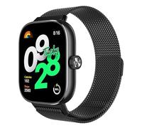 Astorgos Correa de Metal Compatible con Redmi Watch 5/Redmi Watch 4/Xiaomi Smart Band 9 Pro/8 Pro, Correa Magnética de Malla Milanesa, Pulsera de Acero Inoxidable para Mujer Hombre, Negro