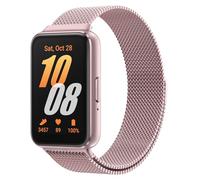 Astorgos Correa de Metal Compatible con Samsung Galaxy Fit 3, Correa Magnética de Acero Inoxidable, Pulsera Milanese Loop para Mujer Hombre, Rosa