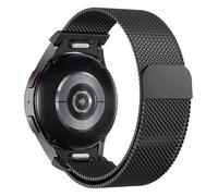 Astorgos Correa de Metal Compatible con Samsung Galaxy Watch 7 FE 6 5 4 40mm 44mm/Watch 6 4 Classic 43mm 47mm 42mm 46mm/5 Pro 45mm, Pulsera Magnética de Malla Milanesa de Acero Inoxidable, Negro