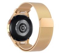 Astorgos Correa de Metal Compatible con Samsung Galaxy Watch 7 FE 6 5 4 40mm 44mm/Watch 6 4 Classic 43mm 47mm 42mm 46mm/5 Pro 45mm, Pulsera Magnética de Malla Milanesa de Acero Inoxidable, Oro Rosa
