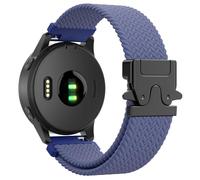 Astorgos Correa de Nylon Trenzado Compatible con Garmin Venu 3S/2S; Forerunner 265S/255S music/255S; Vivomove 4S/3S, 18mm Elástico de Liberación Rápida Sport Correa con Hebilla de Paracaídas,Nr/AzulV
