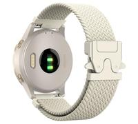 Astorgos Correa de Nylon Trenzado Compatible con Garmin Venu 4 41mm/3S/2S; Forerunner 265S/255S; Vivoactive 4S/Vivomove 3S, 18mm Correa Deportiva Elástico Correa con Hebilla de Paracaídas,Pt/LzEstelar