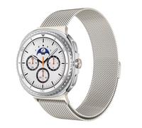 Astorgos Correa de Reloj Metálica Compatible con Samsung Galaxy Watch 8 40mm 44mm/Galaxy 8 Classic 46mm, Correa de Acero Inoxidable de Malla de Repuesto Cierre Magnético Pulsera, Estrella Oro