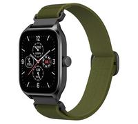 Astorgos Correa Elástica de Nylon Compatible con Amazfit Active/Active 2/GTS 2/2 Mini/2e/3/4/4 Mini/Bip 3/3 Pro/Bip/Lite/S/U/U Pro/GTR Mini/42mm, 20mm Pulsera de Tela para Mujer Hombre, Verde Militar