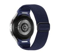Astorgos Correa Elástica de Nylon Compatible con Samsung Galaxy Watch 7 6 5 4 FE 40mm 44mm/Watch 6 4 Classic 43mm 47mm/5 Pro 45mm, Pulsera Deportiva Ajustable para Mujer Hombre, Azul medianoche