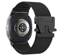 Astorgos Correa Elástica para Samsung Galaxy Watch 8 Correa 40mm 44mm/Galaxy Watch 8 Classic 46mm, Strap Deportiva de Nailon Suave para Hombre y Mujer, Negro (línea negra)