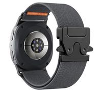 Astorgos Correa Elástica para Samsung Galaxy Watch 8 Correa 40mm 44mm/Galaxy Watch 8 Classic 46mm, Strap Deportiva de Nailon Suave para Hombre y Mujer, Gris Oscuro