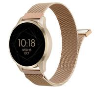 Astorgos Correa Metálica 18mm Compatible con Garmin Venu 3S/4 41mm/2S | Malla Acero Inoxidable, Cierre Magnético, para Forerunner265S/255S/Vivoactive 4S/Vivomove 3S, Hombre Mujer, Oro Rosa