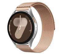 Astorgos Correa Metálica Magnética para Samsung Galaxy Watch 7 6 5 4 FE 40mm 44mm/6 4 Classic 43mm 47mm 42mm 46mm/5 Pro 45mm, 20mm Pulsera Milanese Loop de Acero Inoxidable para Hombre Mujer, Oro Rosa