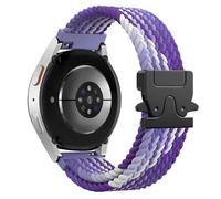 Astorgos Correa Trenzada para Samsung Galaxy Watch 7 6 5 4 FE 40mm 44mm/Watch 6 4 Classic 43mm 47mm 42mm 46mm/5 Pro 45mm/3 41mm/Active 2, 20mm Pulsera Deportiva de Nylon Elástico para Hombre Mujer, PU
