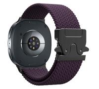 Astorgos Correa Trenzada para Samsung Galaxy Watch 8 Correa 40mm 44mm/Galaxy Watch 8 Classic 46mm, Strap Deportiva de Nylon Elástica para Hombre Mujer, Morado