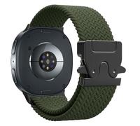 Astorgos Correa Trenzada para Samsung Galaxy Watch 8 Correa 40mm 44mm/Galaxy Watch 8 Classic 46mm, Strap Deportiva de Nylon Elástica para Hombre Mujer, Verde Militar