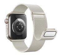 Astorgos Correas Metálica Compatible con Apple Watch Series 11/10 42mm, 9/8/7 41mm, SE3/SE2/SE/6/5/4 40mm, 3/2/1 38mm, Bracelet Magnética Doble Pulsera de Metal de Acero Inoxidable, Estrella Oro