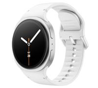 Astorgos Sport Band para Samsung Galaxy Watch 8 Band 40mm 44mm/Galaxy Watch 8 Classic 46mm, Correa de Repuesto de Silicona suave para Hombre Mujer, S/M, Blanco