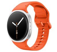 Astorgos Sport Band para Samsung Galaxy Watch 8 Band 40mm 44mm/Galaxy Watch 8 Classic 46mm, Correa de Repuesto de Silicona suave para Hombre Mujer, M/L, Naranja